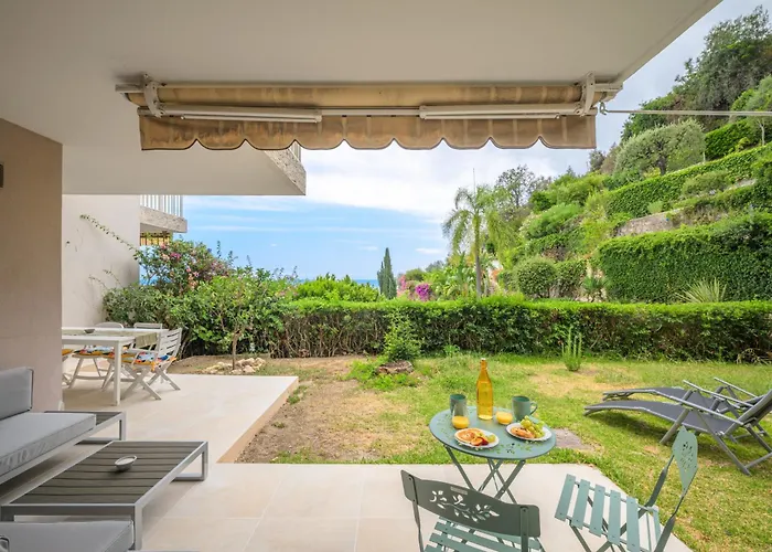 Les Miradors, De 2 En Rdc, Jardin Privatif, Piscine, Vue Et Parking Apartment Menton